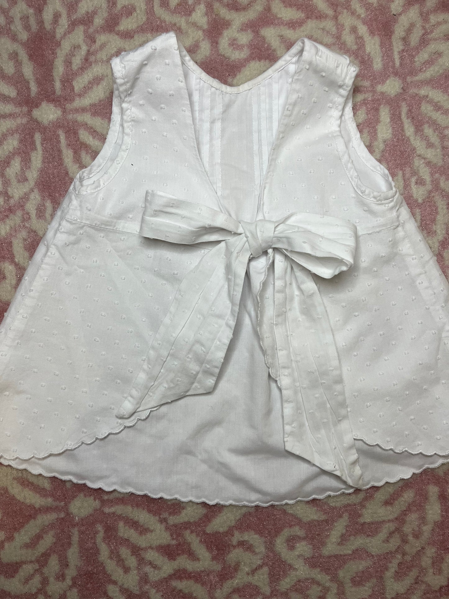 Sz 18M The Proper Peony Swiss Dot Swing Top Diaper Set