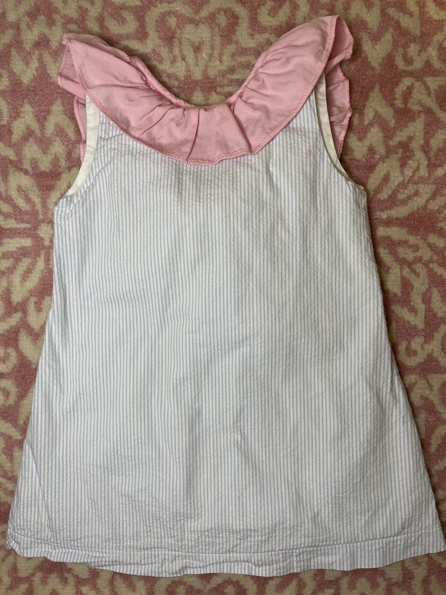 Sz 4 The Oaks Seersucker Dress with Bow