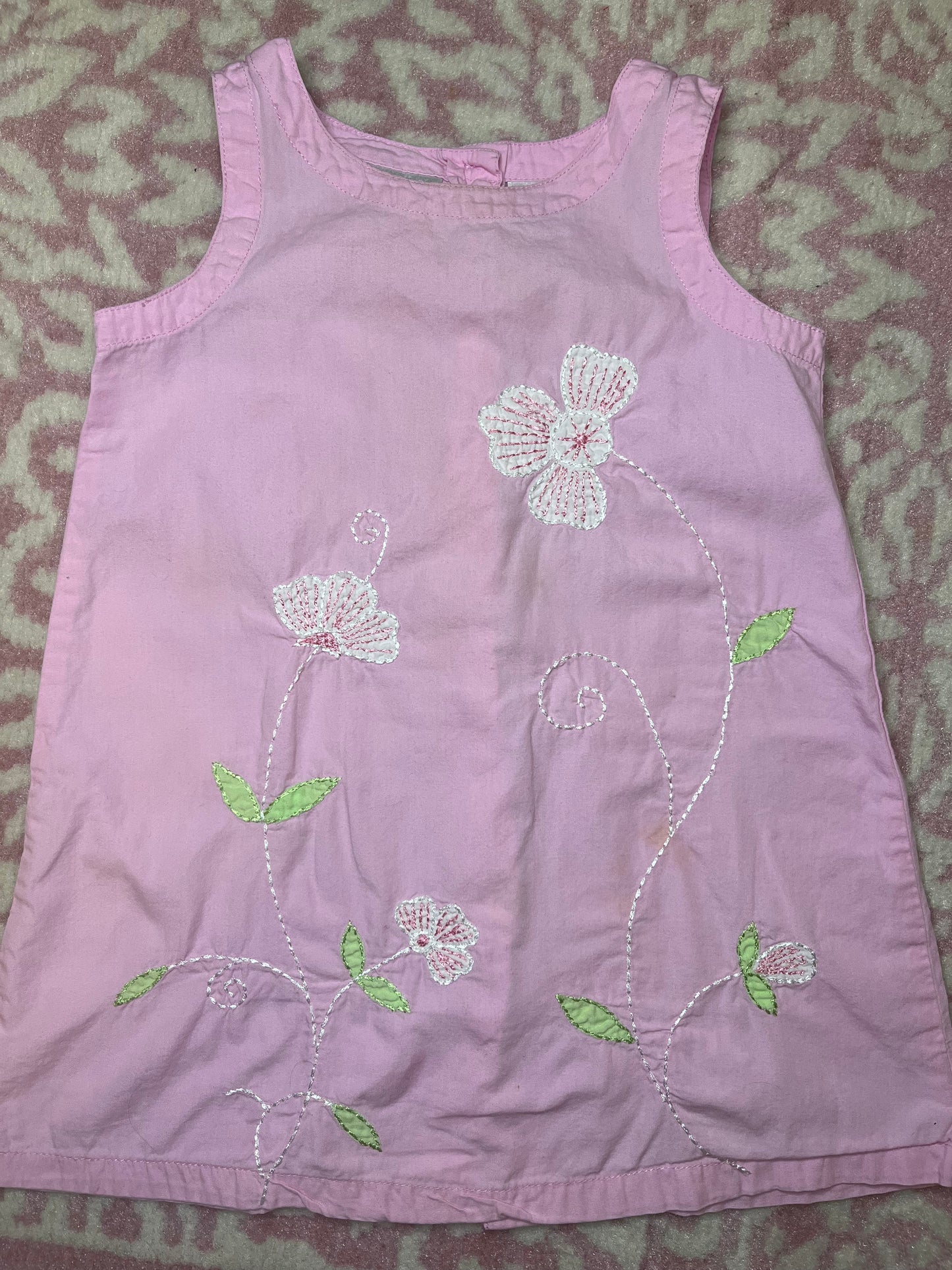 Sz 24M Specialty Baby Floral Embroidered Dress