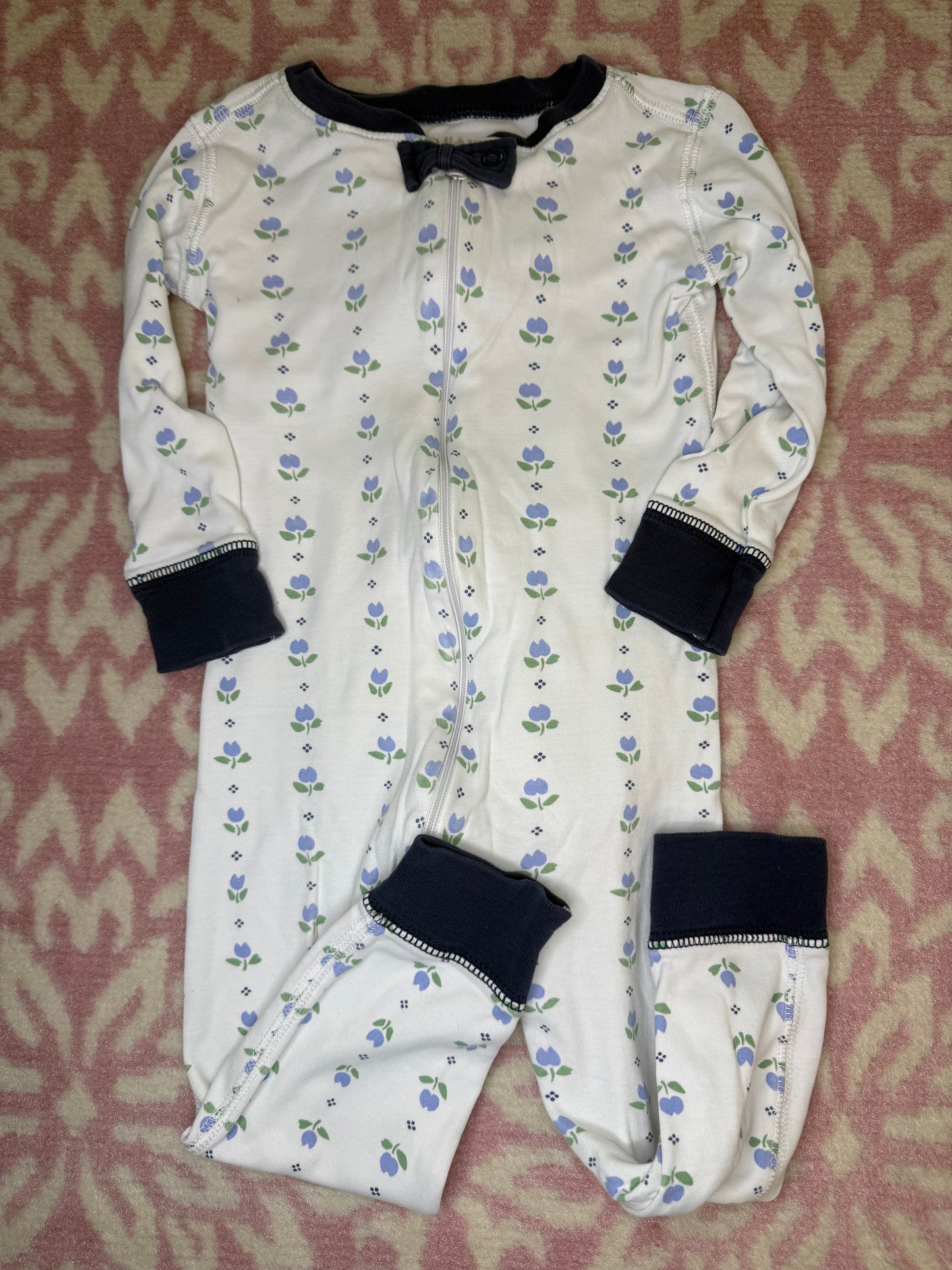 2T TBBC The Beaufort Bonnet Company Noelle's Night Night (no footie)Georgetown Tulip