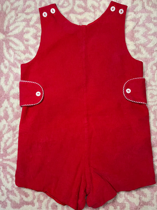 Sz 18M James & Lottie Red Corduroy Jon Jon