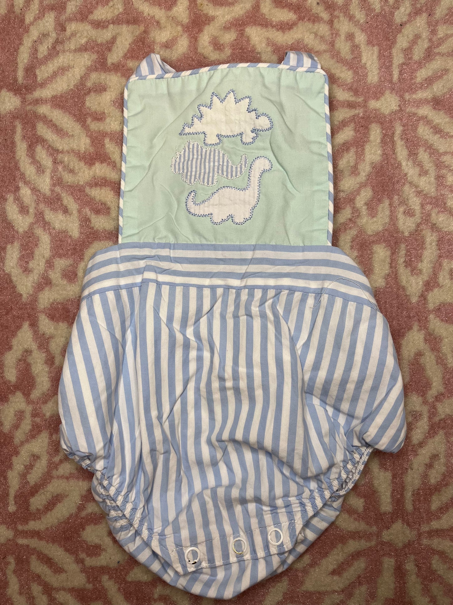 Sz 12-18M Sayre’s Sunsuit with Dino Appliqués