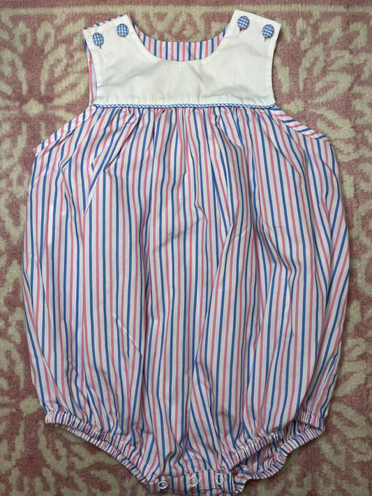 Sz 24M Remember Nguyen Pink and Blue Striped Bubble