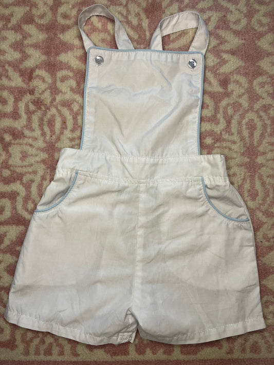 Sz 3T Cygnet Living Cross Back Shortall with Blue Piping