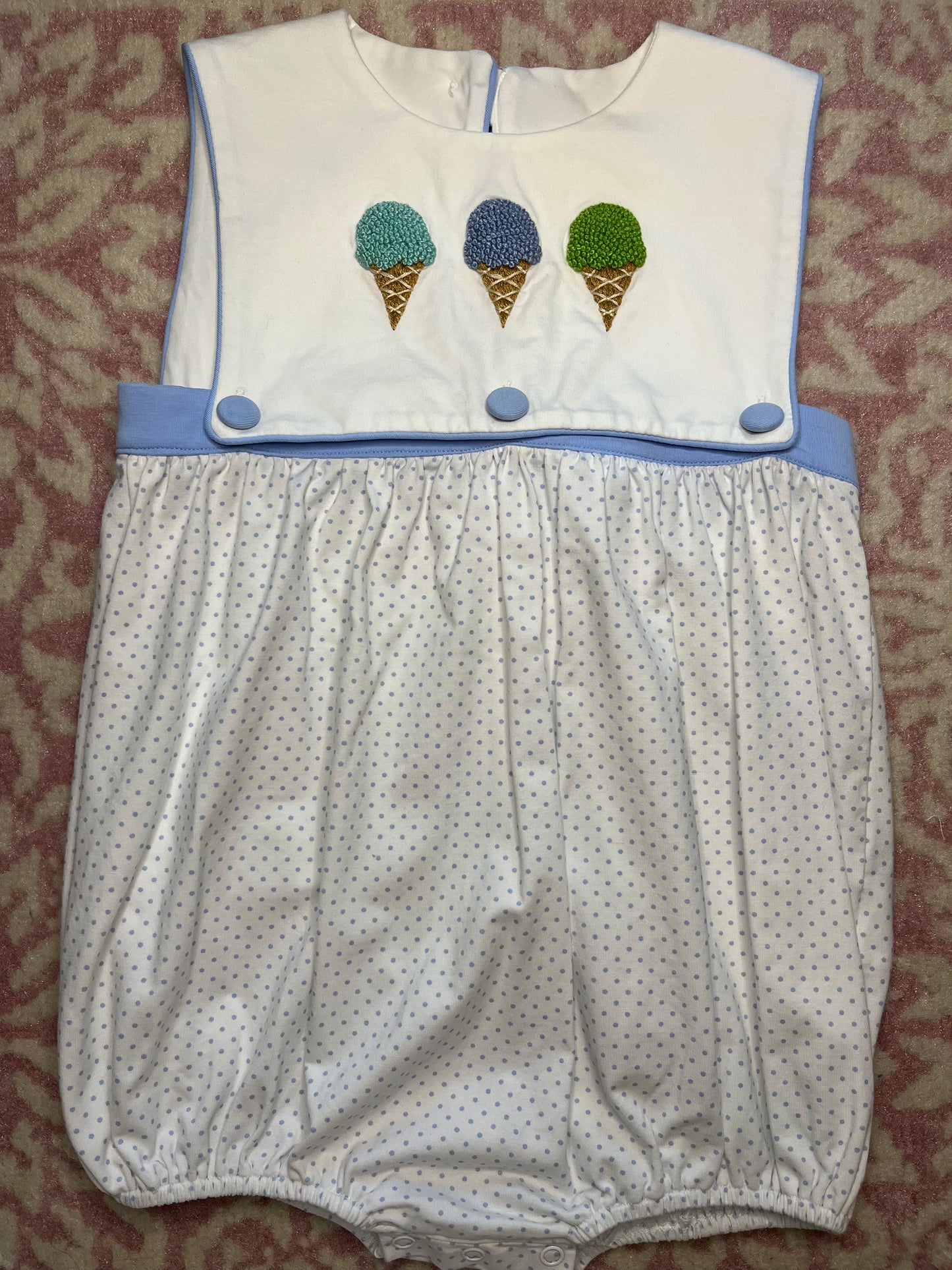 Sz 3T Babeeni French Knot IceCream Bubble