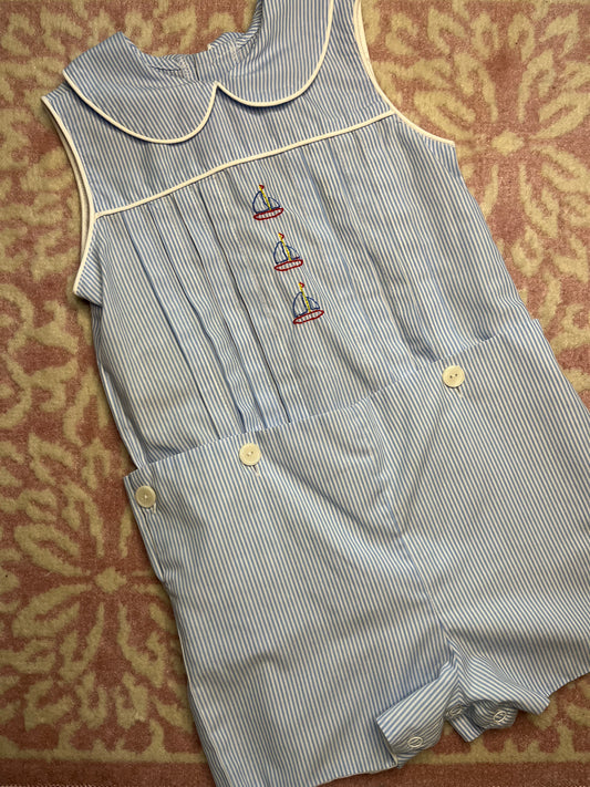 Sz 4T Remember Nguyen Sailboat Button on Shortall