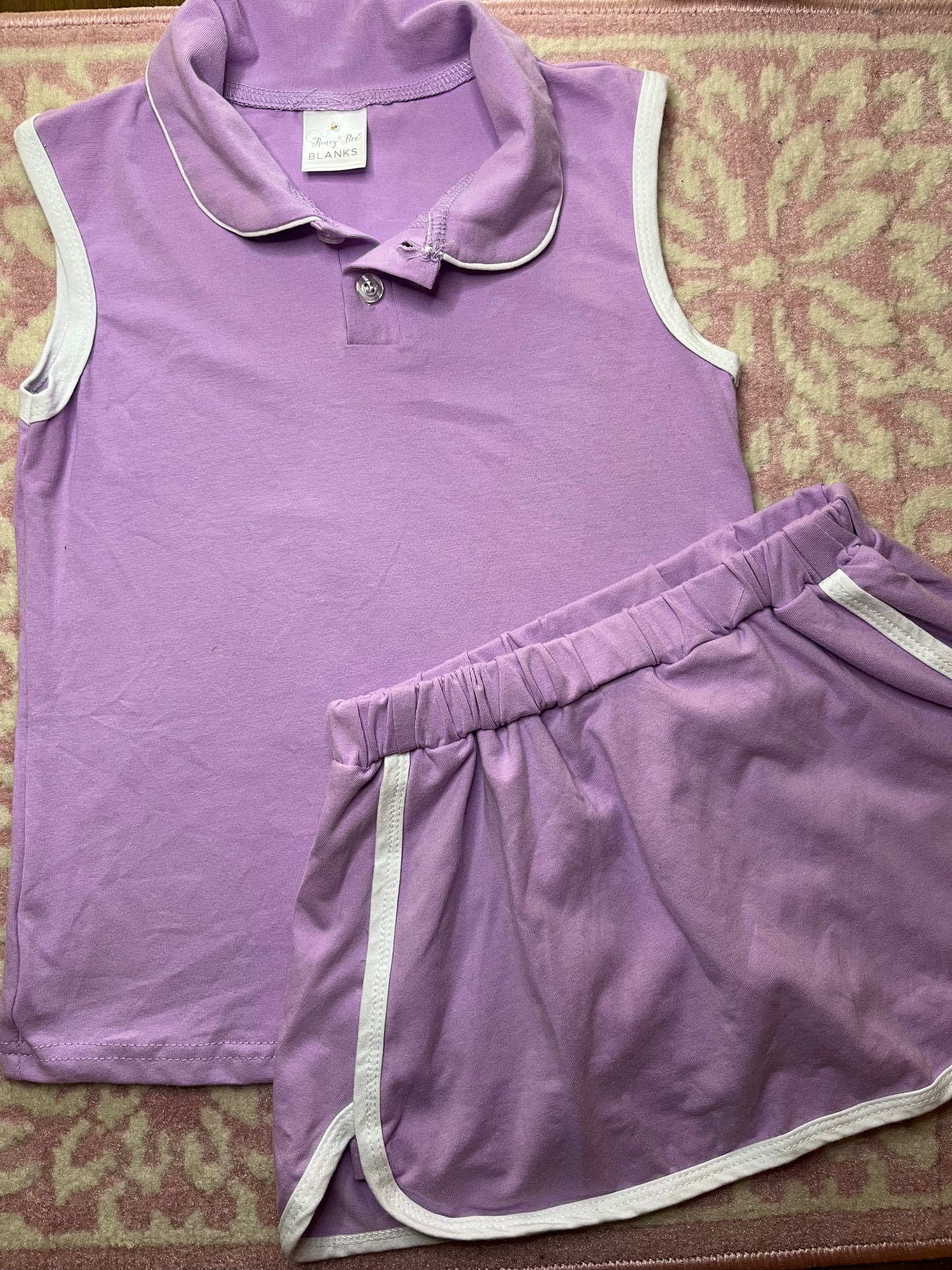 Sz 7 Honey Bee Blanks Athleisure Skort Set