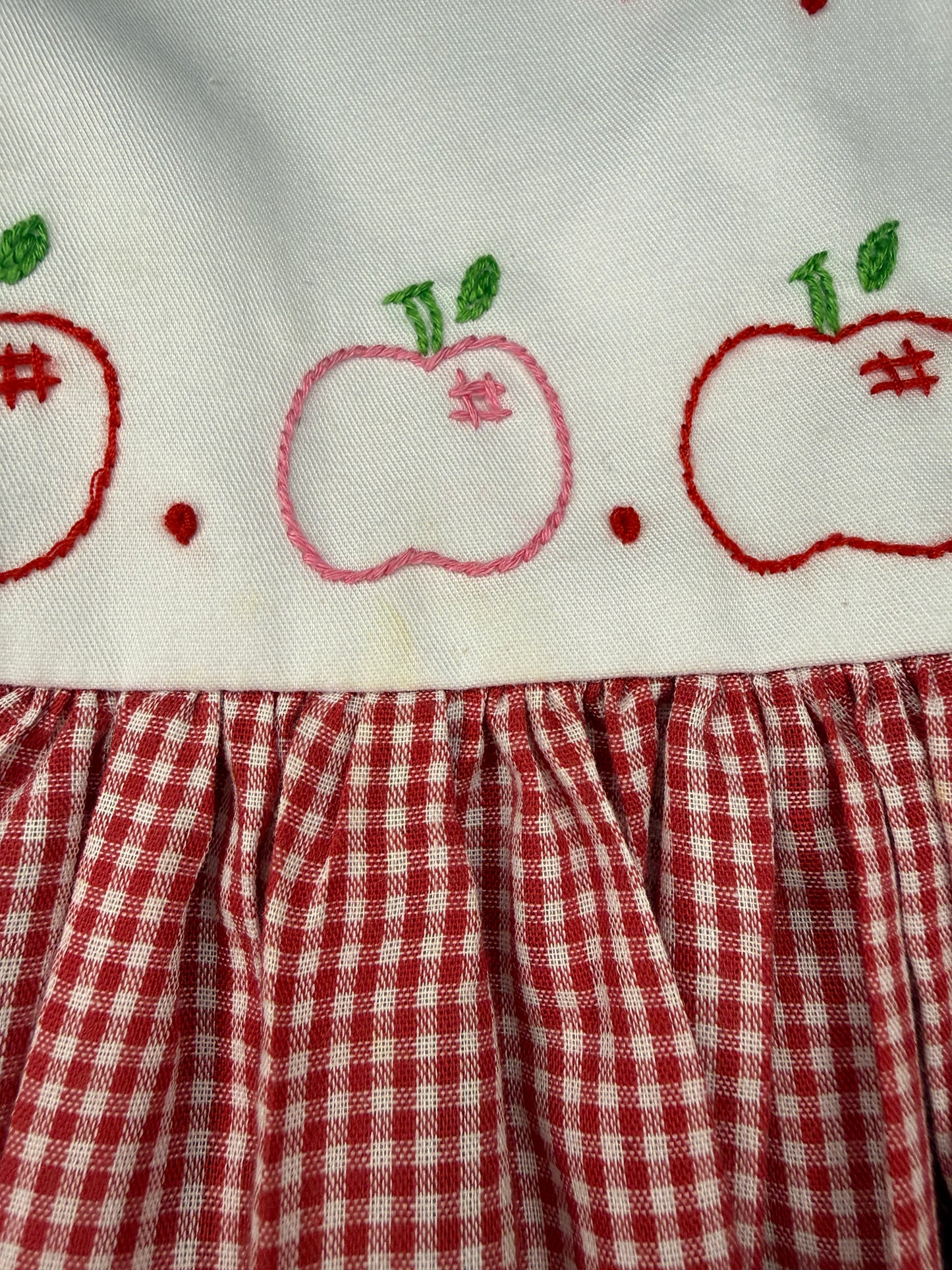 4T The Proper Peony Apple Gingham Dress