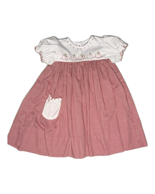4T The Proper Peony Apple Gingham Dress
