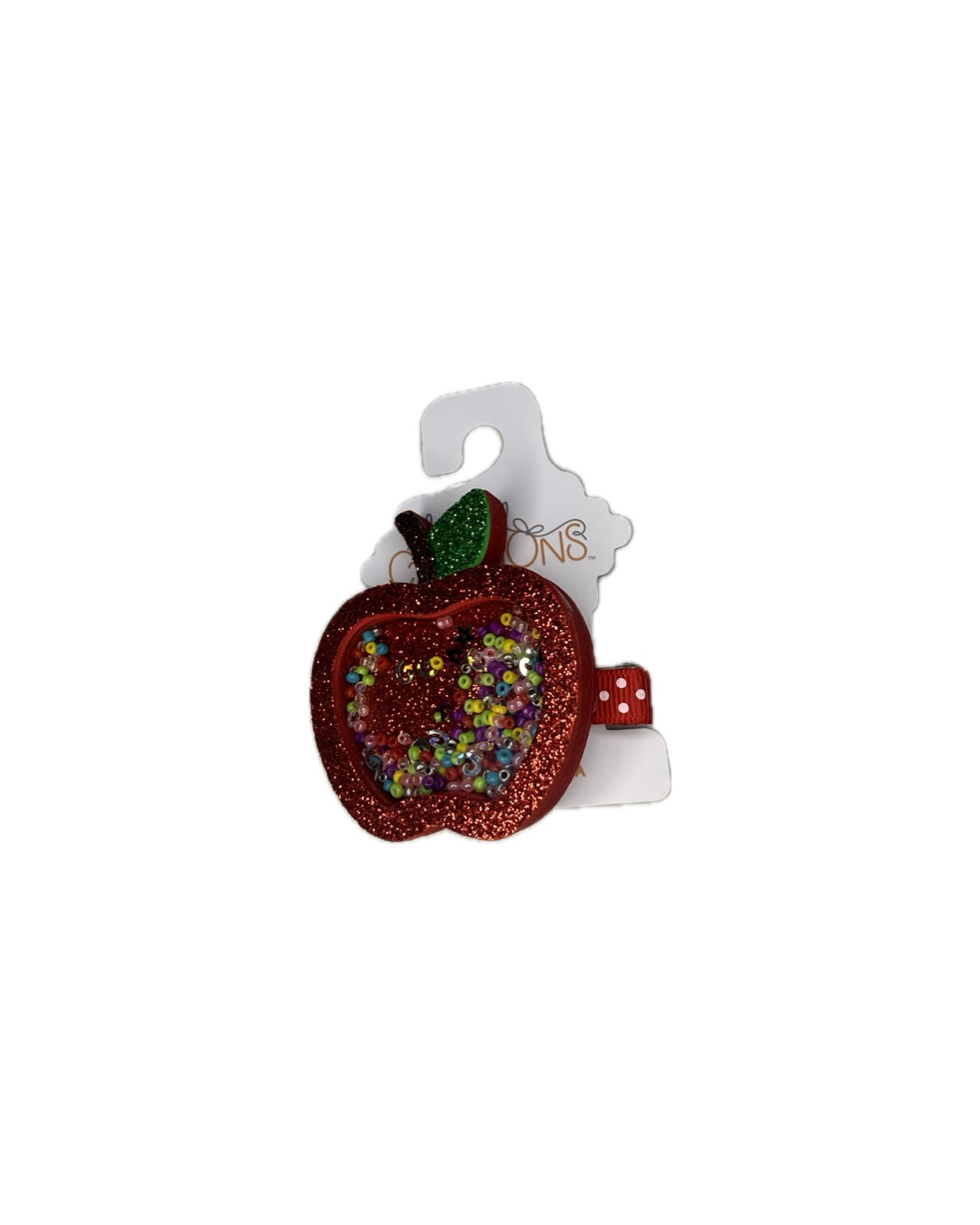 Beyond Creations Glitter Apple Clip