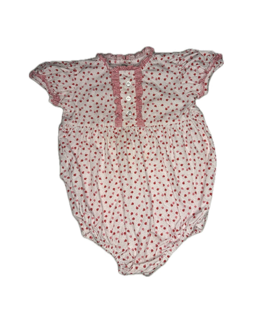 24M James & Lottie Apple Ruffle Gingham Bubble
