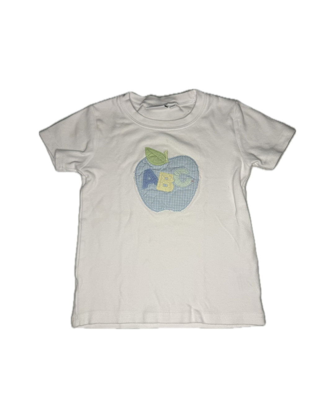 4T PBJ ABC Gingham Appliqué Tee