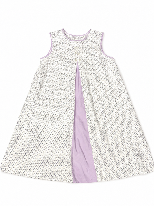 Remember Nguyen Lavender Rosebud Button Dress