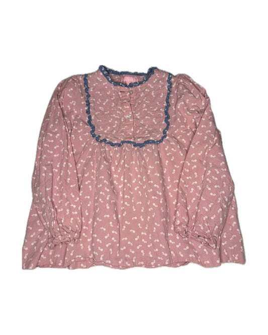 7 Bisby Rose Color Floral LS Top