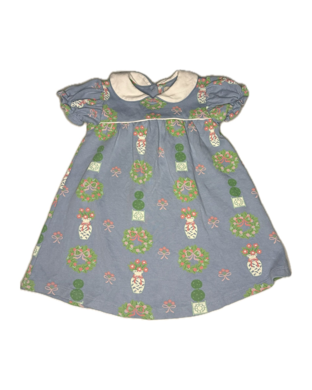 3T TBBC Holly Day Dress in Topiaries and Tangerines