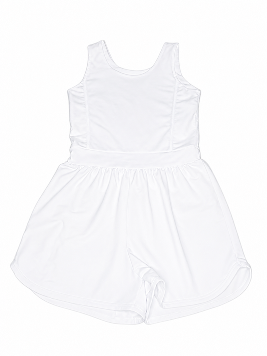 14 Be Elizabeth White Athleisure Romper