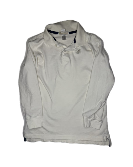 Boys 8 TBBC Prim & Proper LS Polo Palmetto Pearl