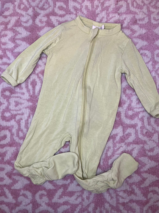 Sz 0-3M Kyle Baby Footed Zip Pajama