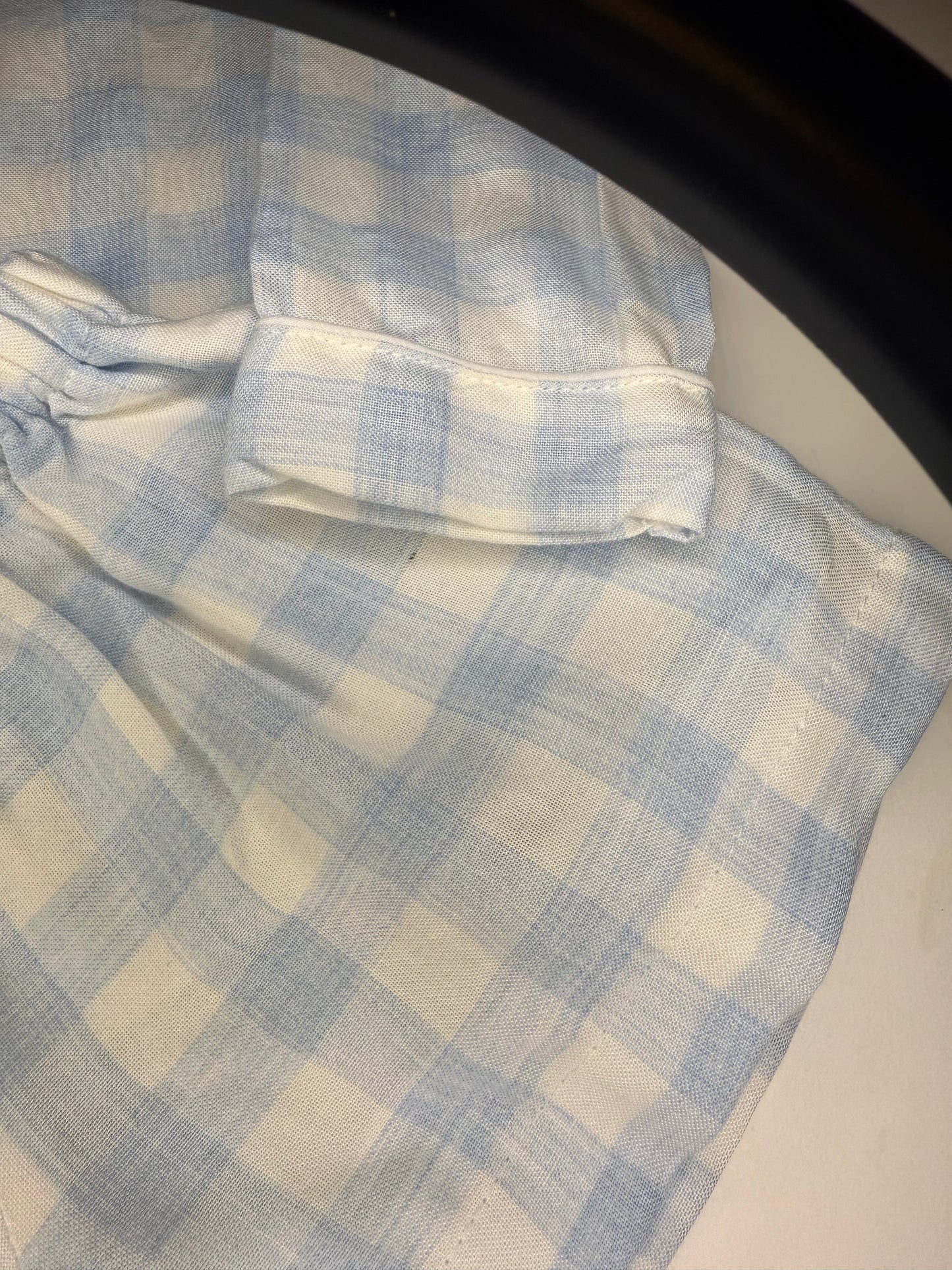 Boy 18M The Oaks Baby Buffalo Check Peter Pan Collar Short Set