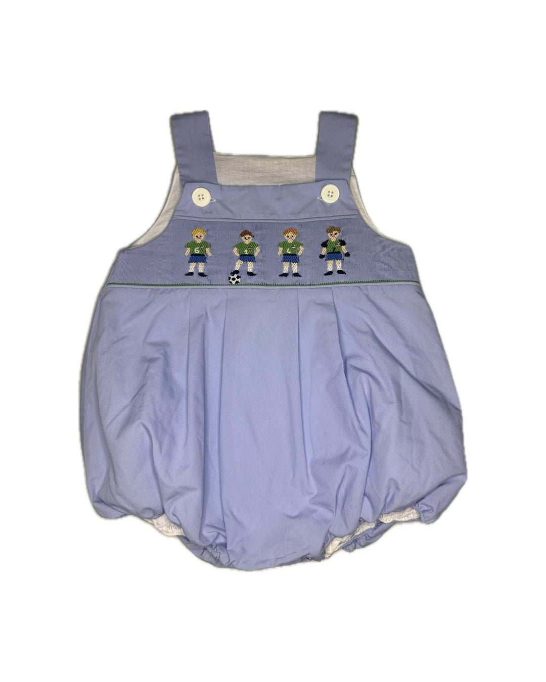 24M Remember Nguyen Soccer Smocked Blue Bubble