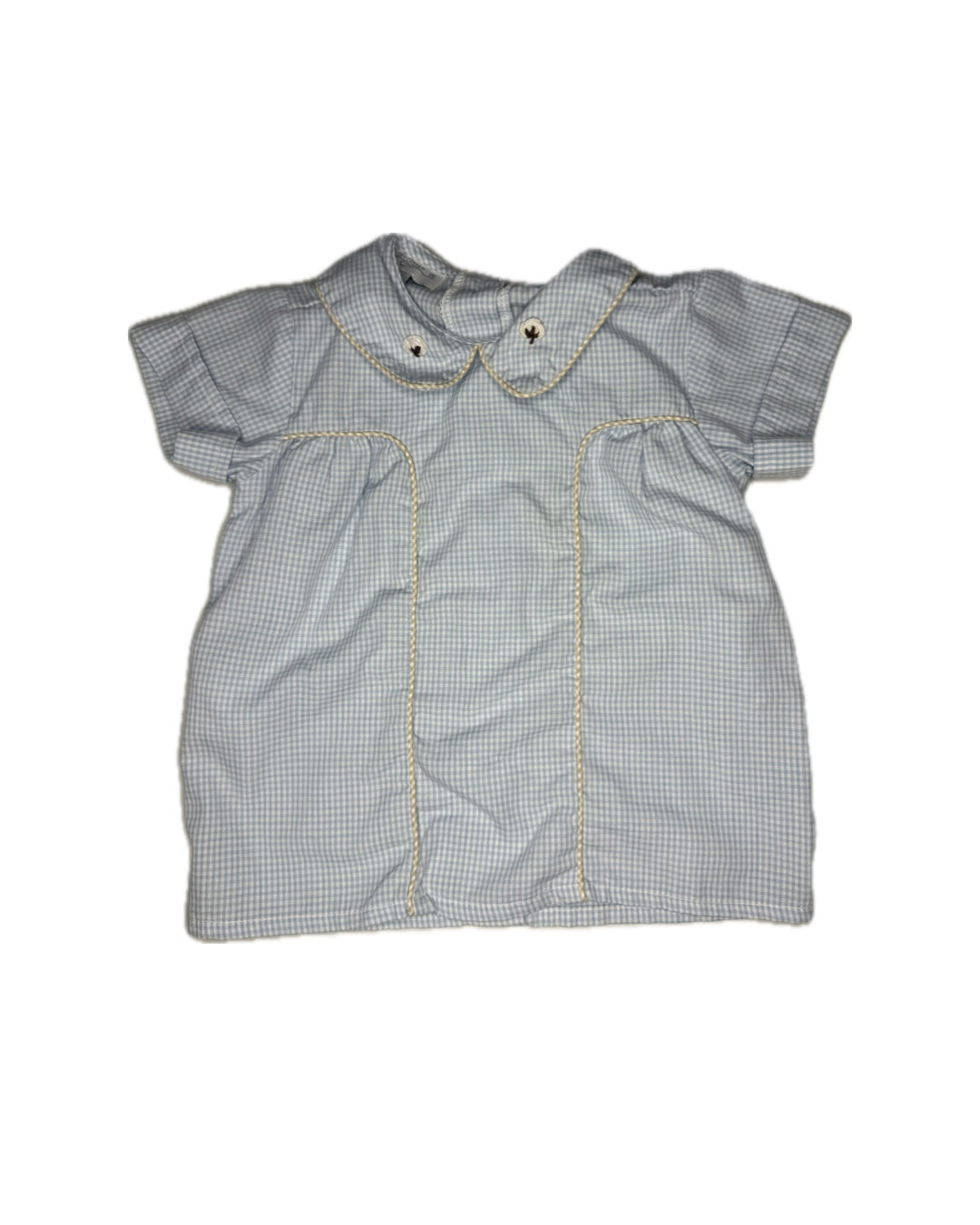 6M Benoit Marisse Cotton Collar Top