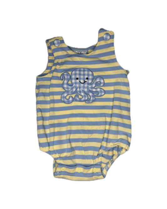 3M Three Sisters Octopus Appliqué Striped knit Bubble
