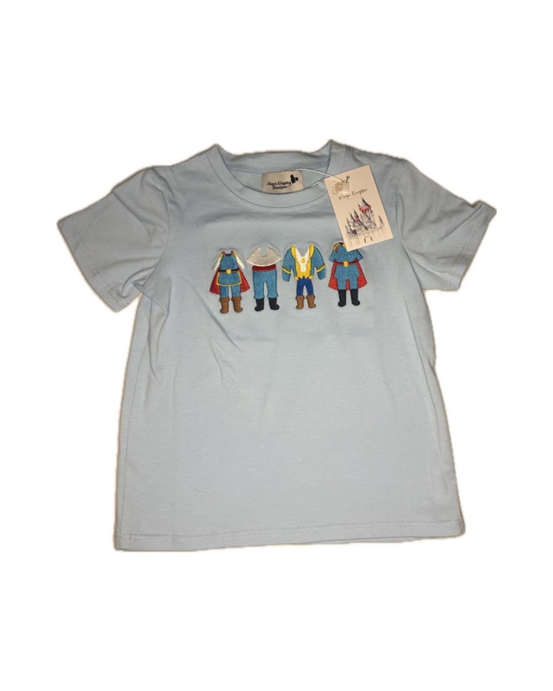 3/4 Magic Kingdom Boutique “The Princes” Embroidered Tee