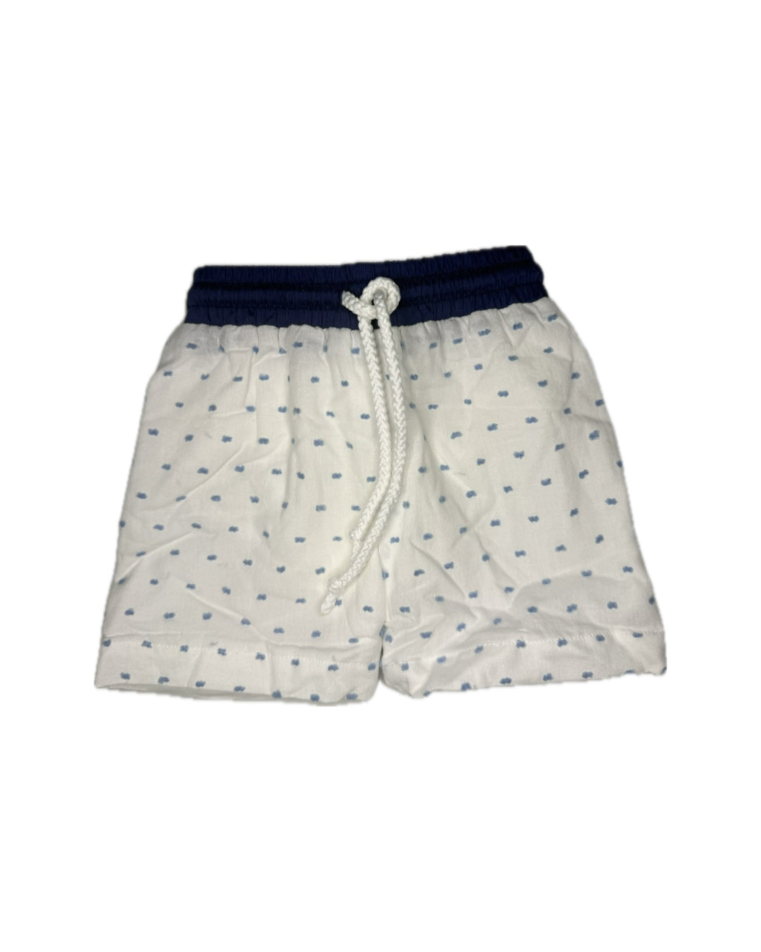 6M Eliza James Blue Swiss Dot Swim Trunks