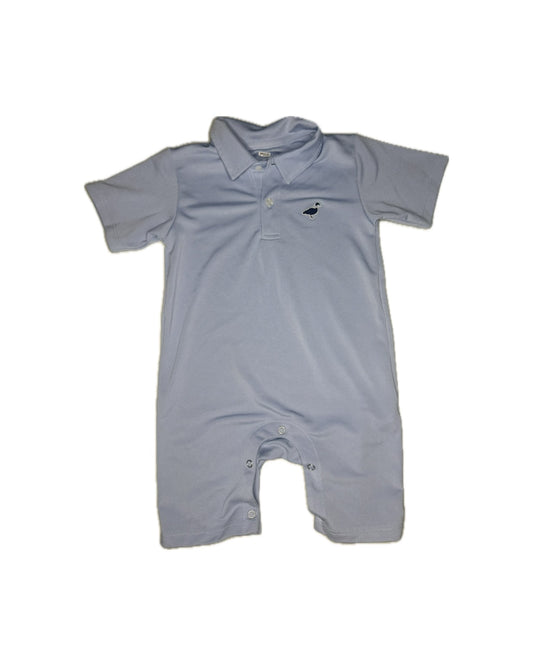 18M Properly Tied Blue Polo Romper