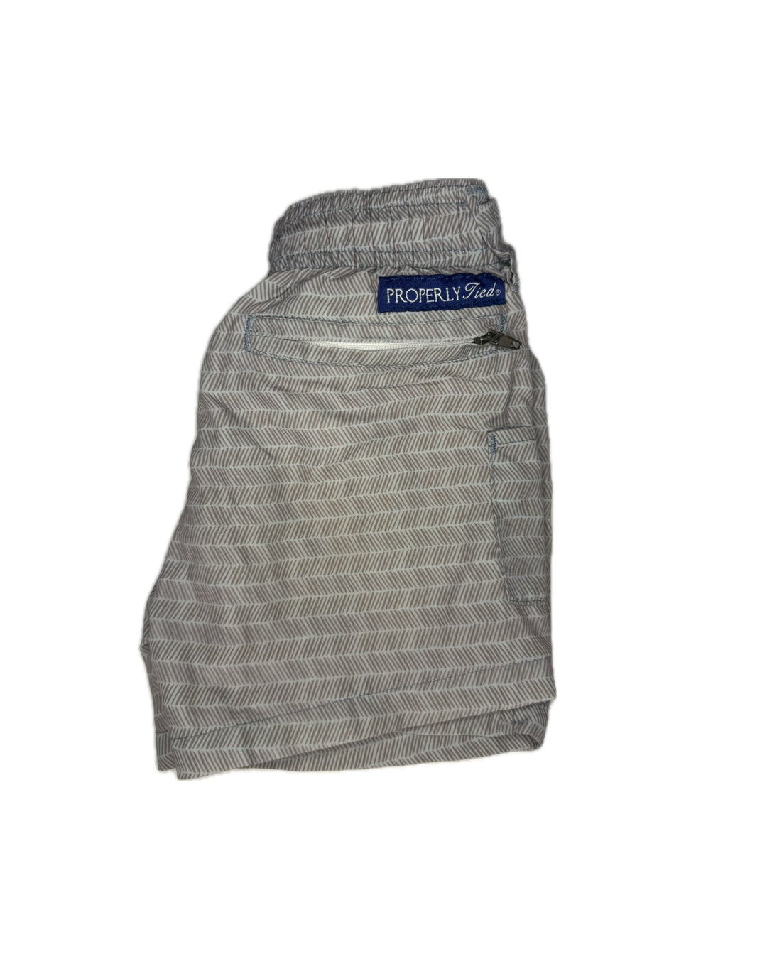 3T Properly Tied Lifestyle Grey Chevron Shorts