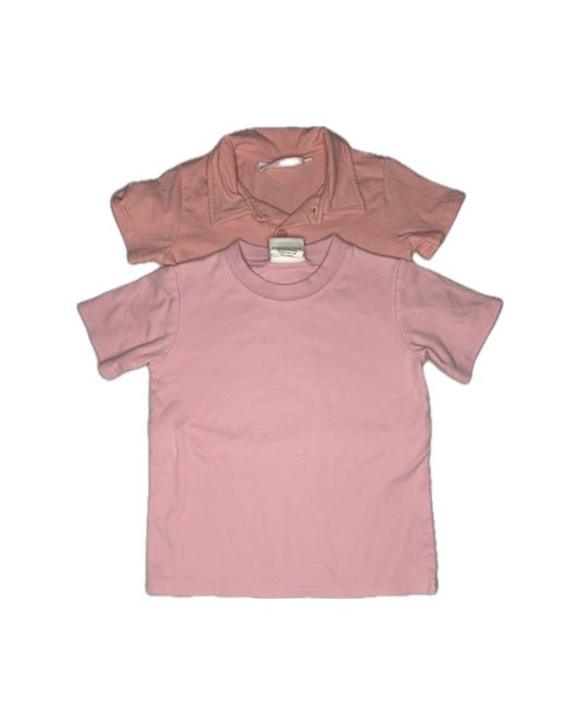 24M Trotter Street Kids + Zuccini Pink Polo + Tee Bundle