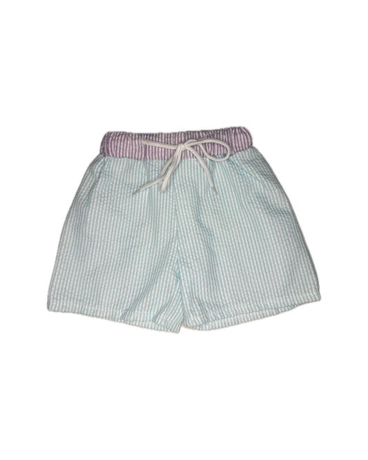 12/18M City Beautiful Children Seersucker Swim Trunks