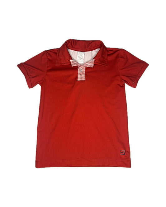 4T Lullaby Set Red Athletic Polo