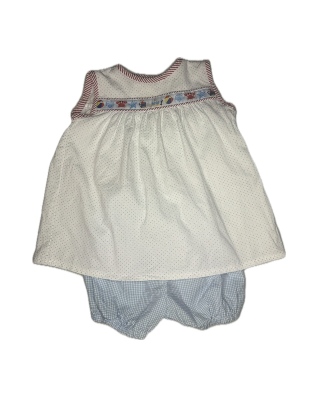 12M PBJ Beach Ribbon Diaper Set