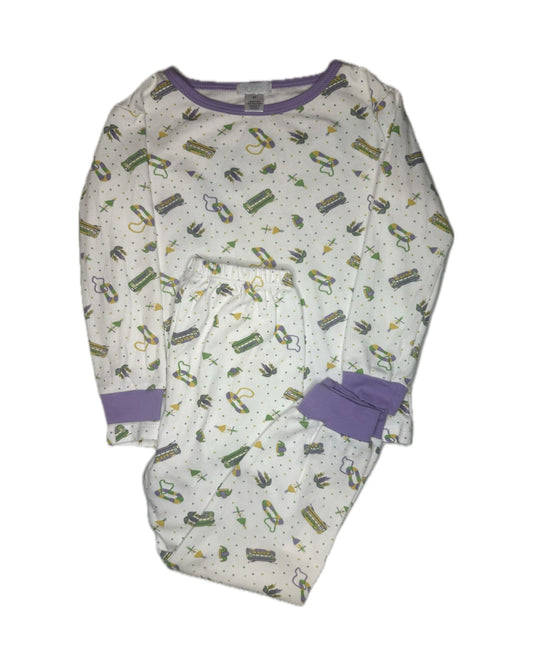 Unisex 6 La Luna Mardi Gras Pajama Set