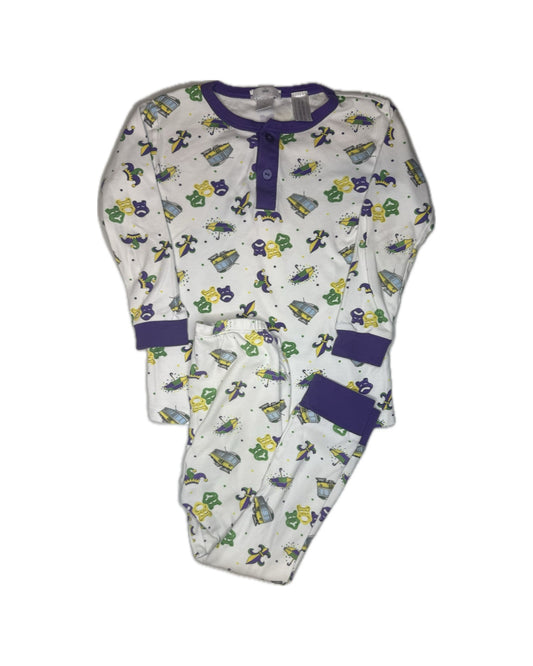 Unisex 4T Baby Bliss Mardi Gras Two Piece Pajama Set