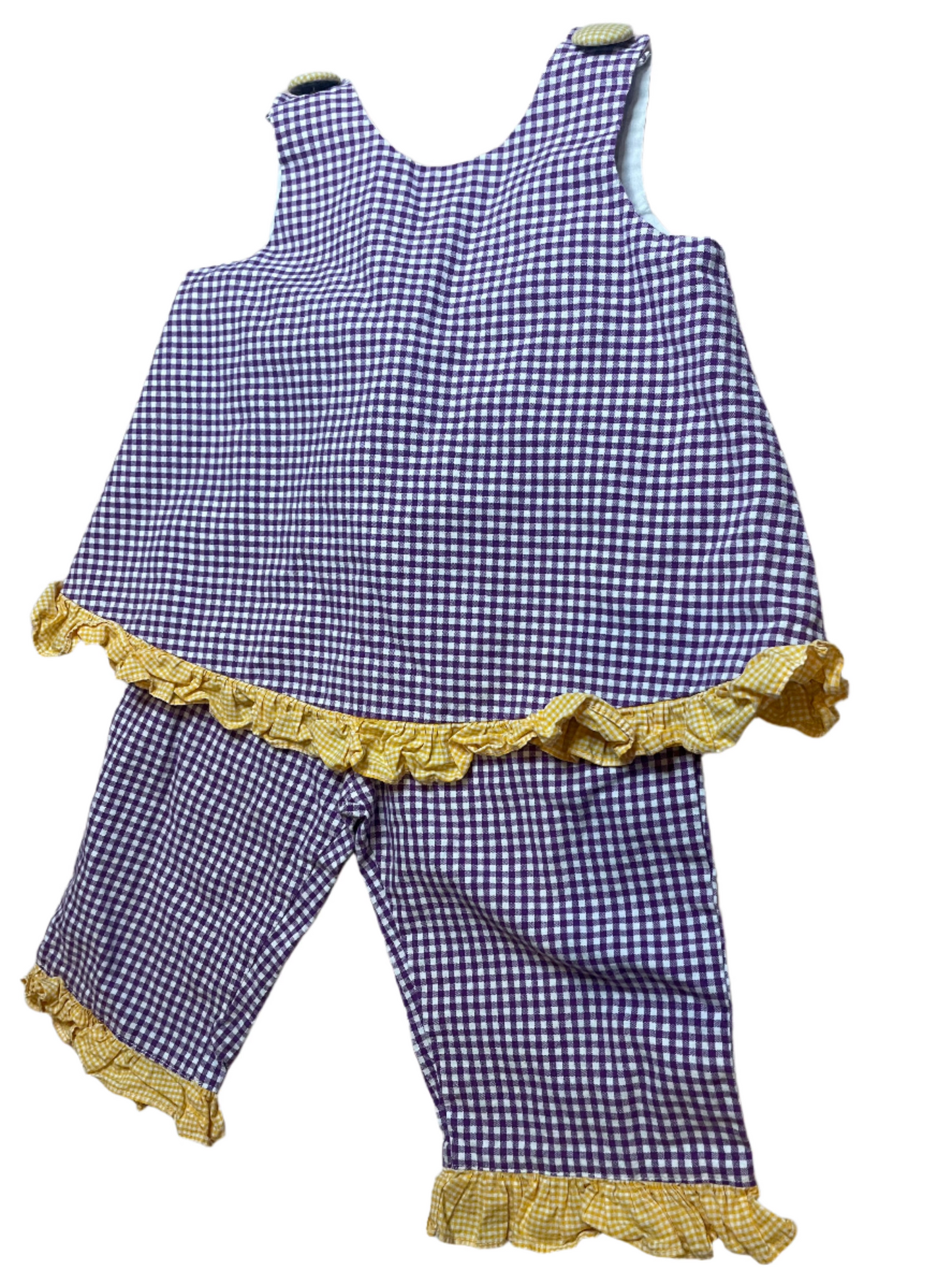 Cupcake Originals LSU Gingham Set