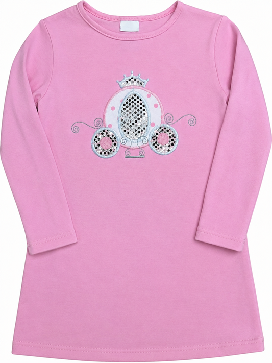 Sz 6X Bailey Boys Cinderella's Carriage LS Dress