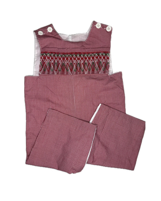Boy 12M Remember Nguyen Christmas Smocked Longall