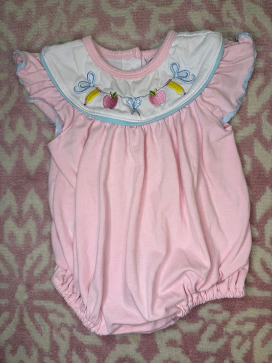 0/3M Isla Grace Back To School Knit Pink Bubble