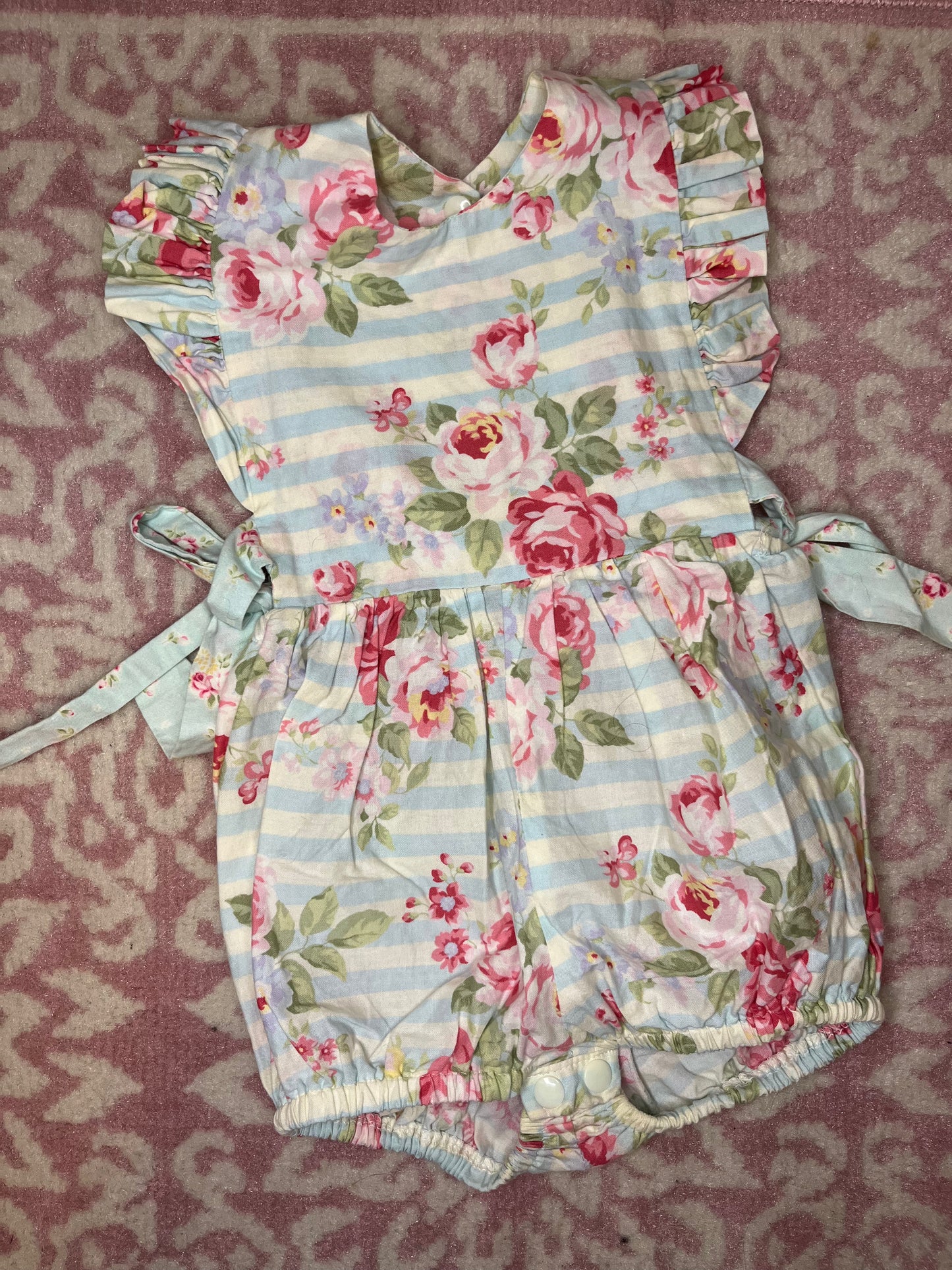 12M Floral Side Tie Bubble