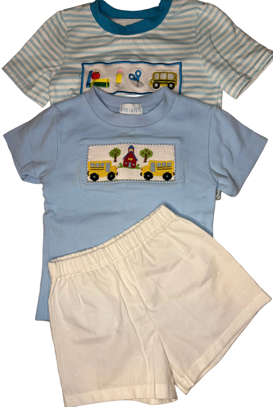 12/18M Back To School Short Set Bundle
