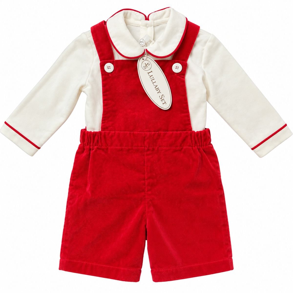 3T Lullaby Set Velvet Top and Overall Set